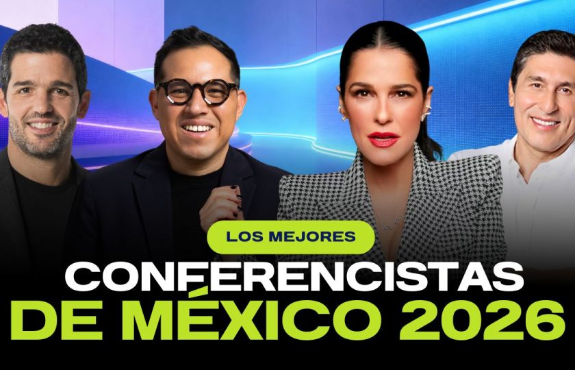 Los mejores conferencistas de México 2026 en escenario, incluyendo a Wario Duckerman y líderes de opinión.