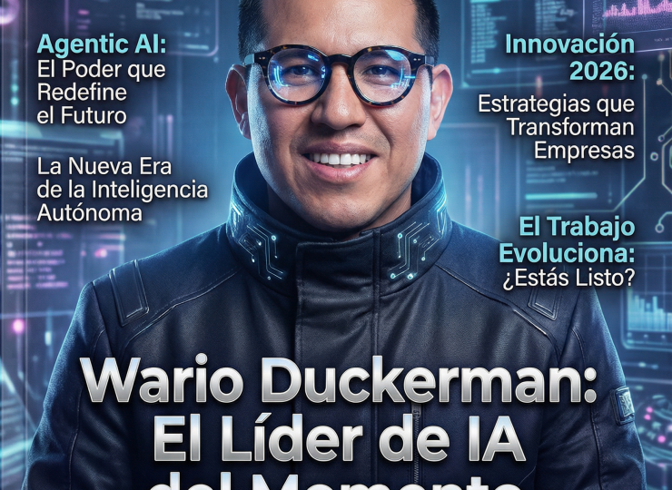 Wario Duckerman en la portada de la revista REGIA, destacado como uno de los mejores conferencistas de inteligencia artificial de México.