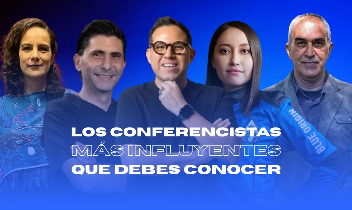Los conferencistas más influyentes de México en un foro de liderazgo y tecnología.
