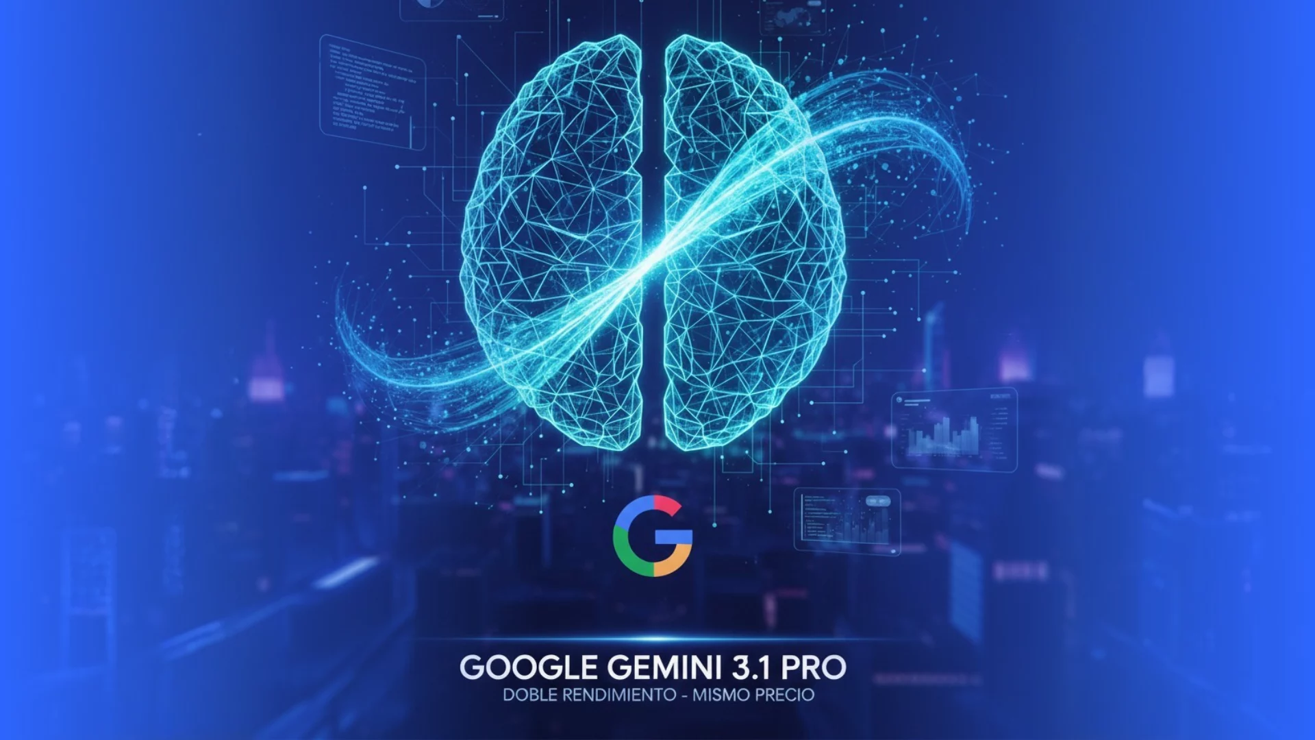 Google Gemini 3.1 Pro - interfaz de procesamiento de datos e inteligencia artificial avanzada