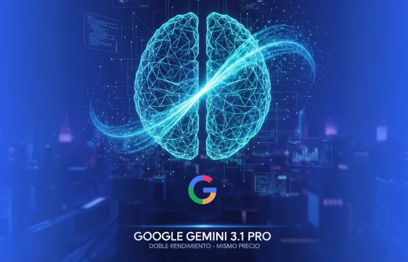 Google Gemini 3.1 Pro - interfaz de procesamiento de datos e inteligencia artificial avanzada