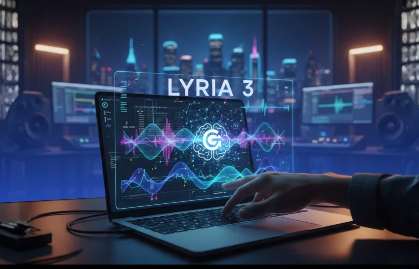Lyria 3 en Gemini - interfaz de creación musical con inteligencia artificial - producción digital