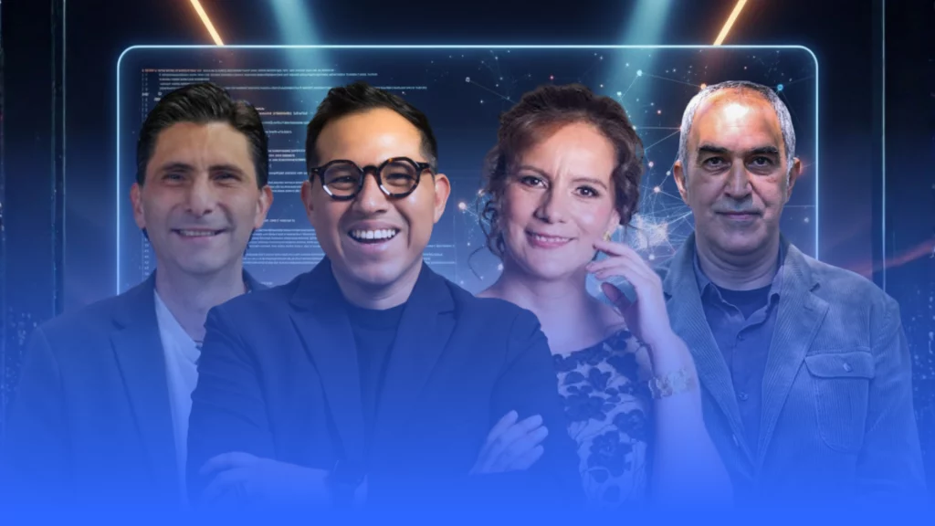 Los mejores conferencistas de México: Wario Duckerman, Michelle Couttolenc, Erwin Neumaier y Mr. Monday.