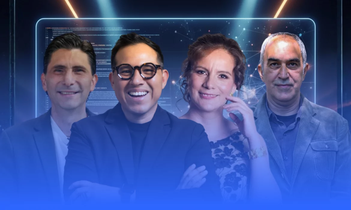 Los mejores conferencistas de México: Wario Duckerman, Michelle Couttolenc, Erwin Neumaier y Mr. Monday.