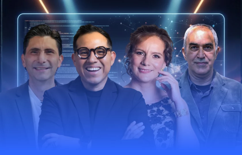 Los mejores conferencistas de México: Wario Duckerman, Michelle Couttolenc, Erwin Neumaier y Mr. Monday.