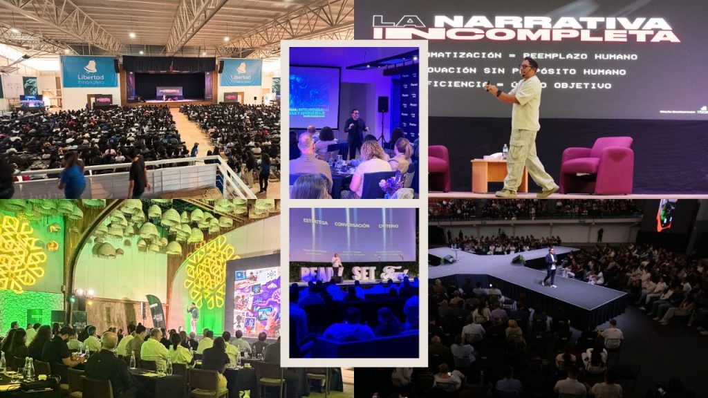 Wario Duckerman el mejor conferencista de inteligencia artificial de México y América Latina impartiendo una conferencia magistral.