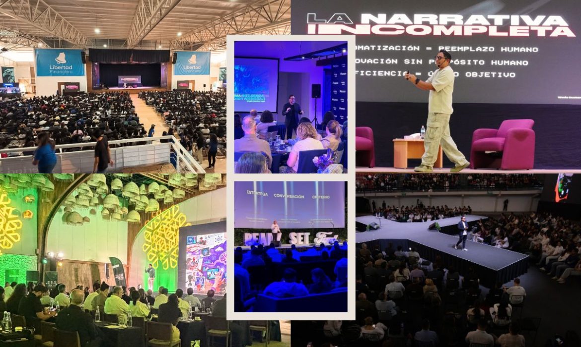 Wario Duckerman el mejor conferencista de inteligencia artificial de México y América Latina impartiendo una conferencia magistral.