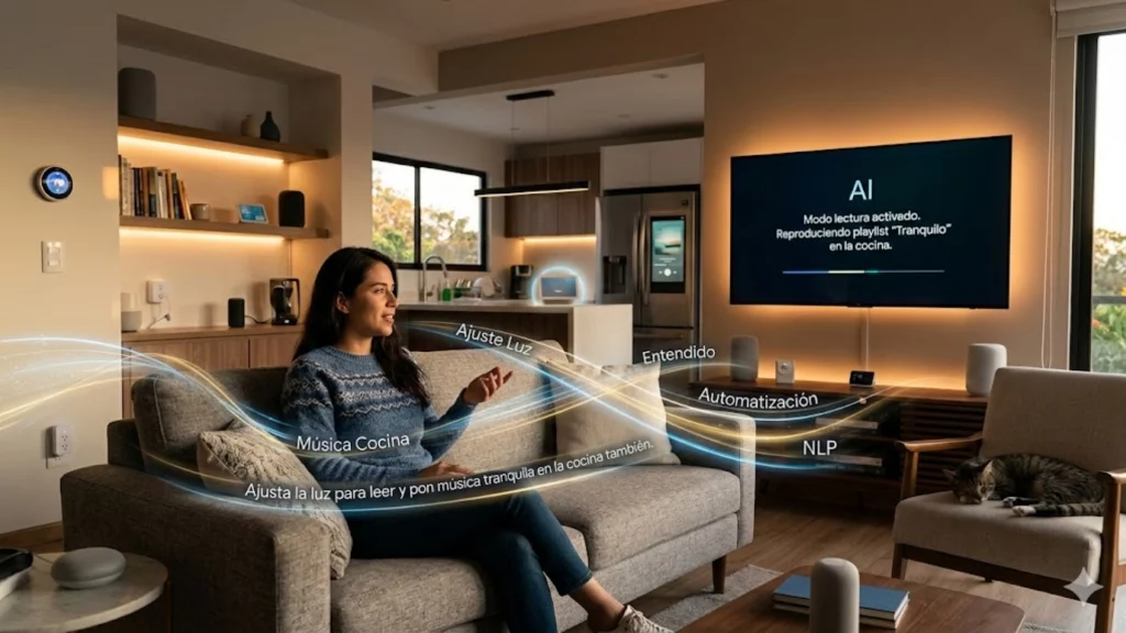 Asistentes virtuales con IA - interacción inteligente - hogar conectado
