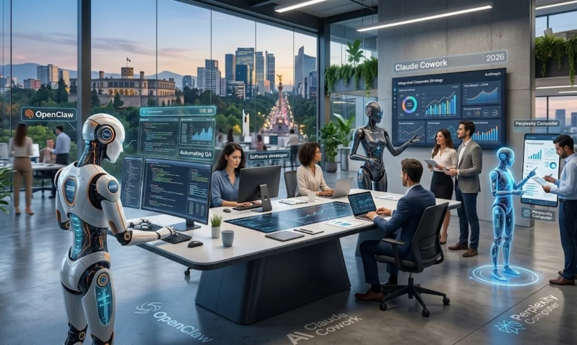 IA agéntica - robots automatizando tareas - tecnología empresarial