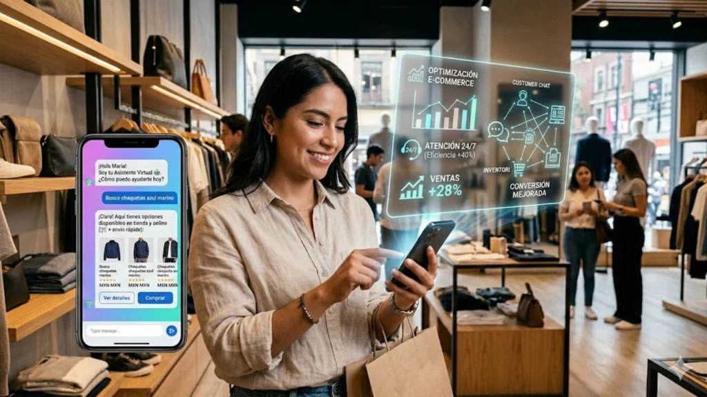 IA en retail - interfaz de chat - optimización de ventas