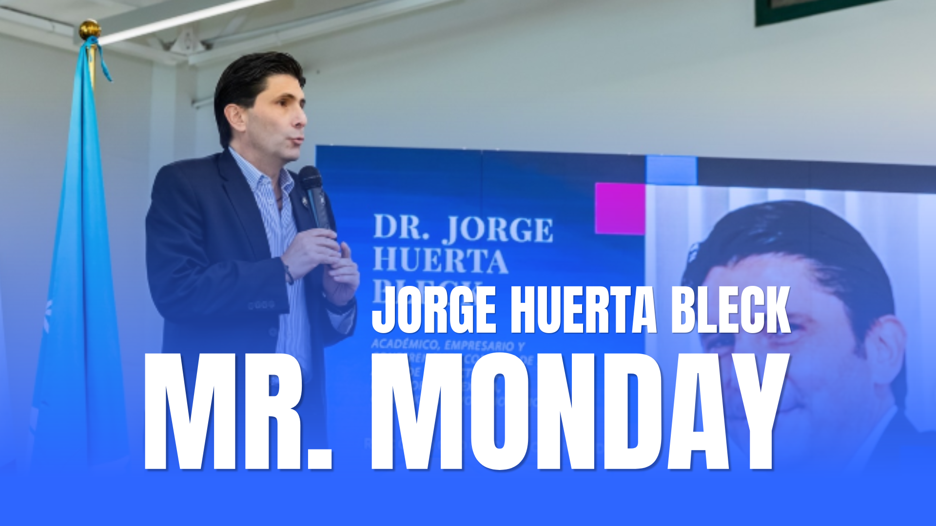 Jorge Huerta Bleck inspirando a la audiencia como de los mejores conferencistas de México.