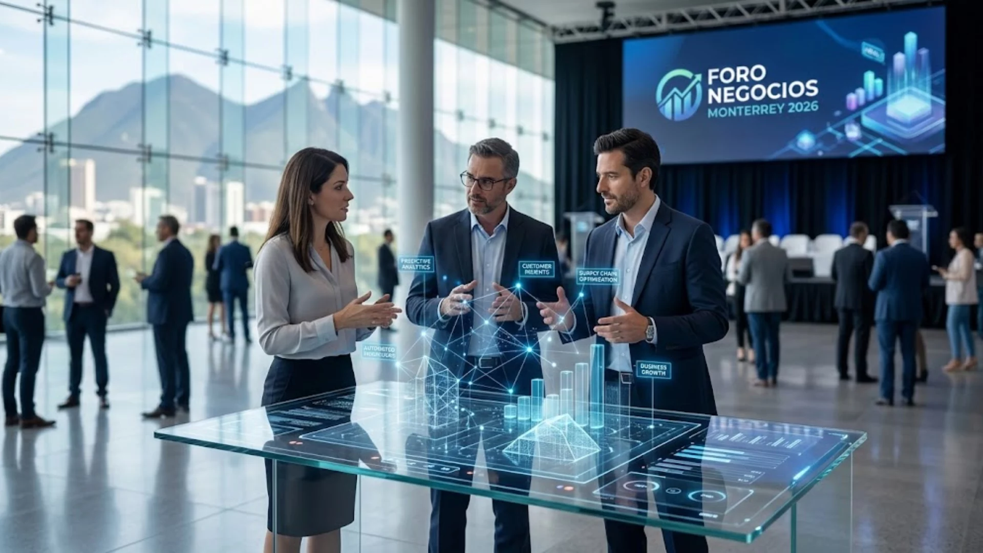 Inteligencia artificial en negocios - emprendedores en foro tecnológico - innovación empresarial Monterrey