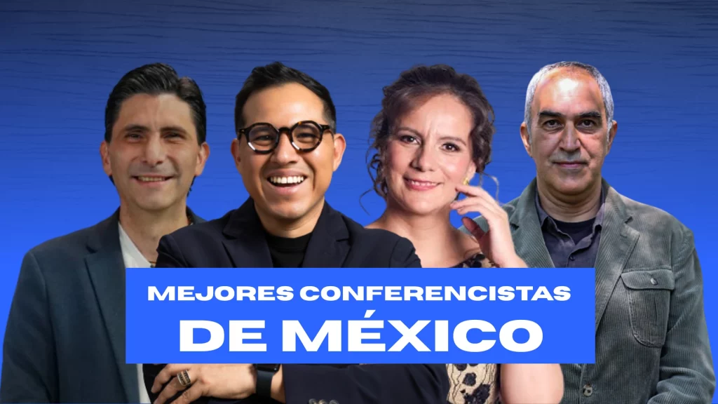 Mejores conferencistas de México - ponentes en escenario - evento corporativo de alto nivel