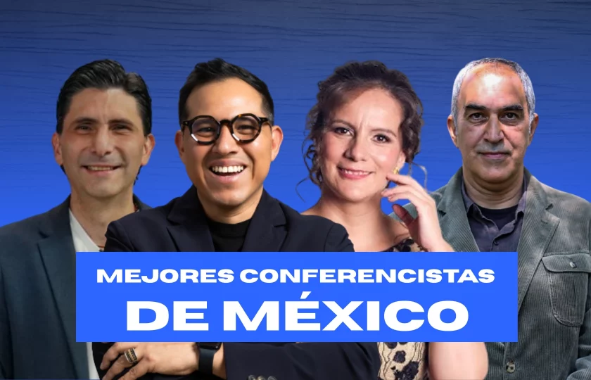 Mejores conferencistas de México - ponentes en escenario - evento corporativo de alto nivel