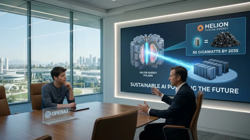 Sam Altman y la conexión entre Helion Energy y OpenAI para energía de fusión nuclear.