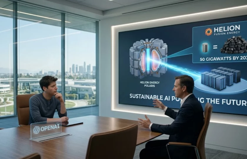 Sam Altman y la conexión entre Helion Energy y OpenAI para energía de fusión nuclear.