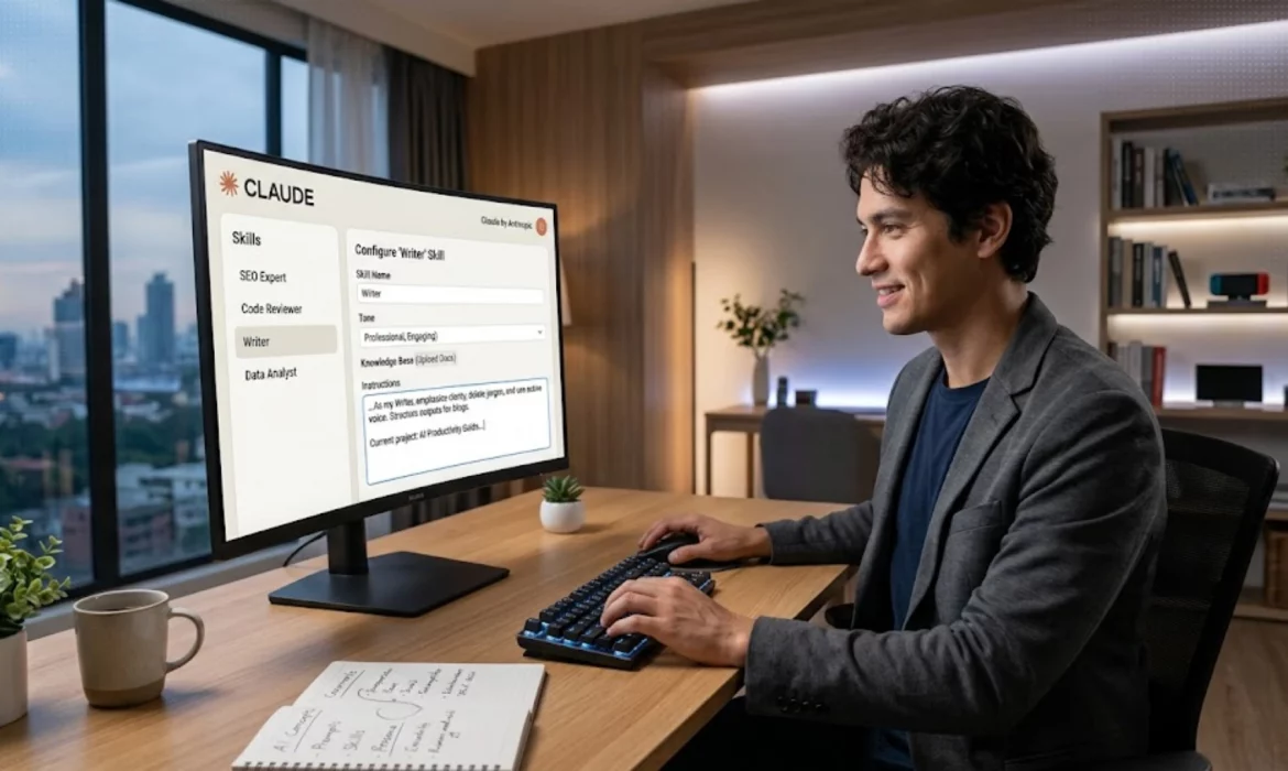 Interfaz de configuración de Skills en Claude de Anthropic