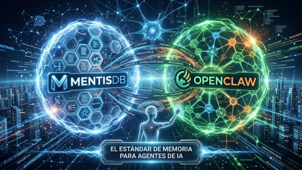 Comparativa entre MentisDB y OpenClaw para arquitectura de memoria en agentes de IA.