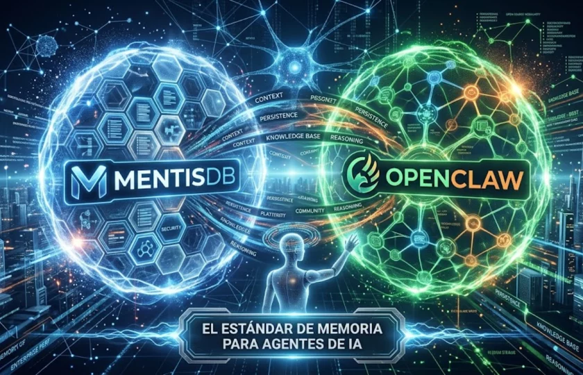 Comparativa entre MentisDB y OpenClaw para arquitectura de memoria en agentes de IA.