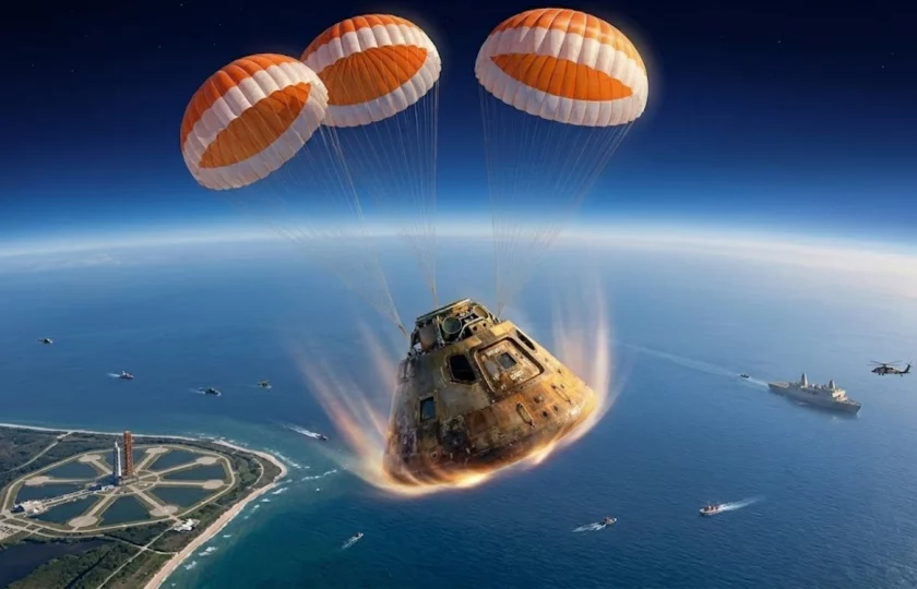 Regreso de la cápsula Orión de la Misión Artemis II a la Tierra