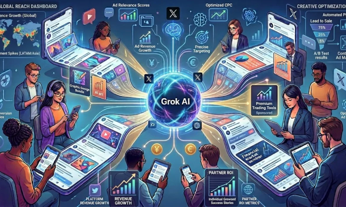 Interfaz de X con feeds personalizados generados por la Inteligencia Artificial Grok